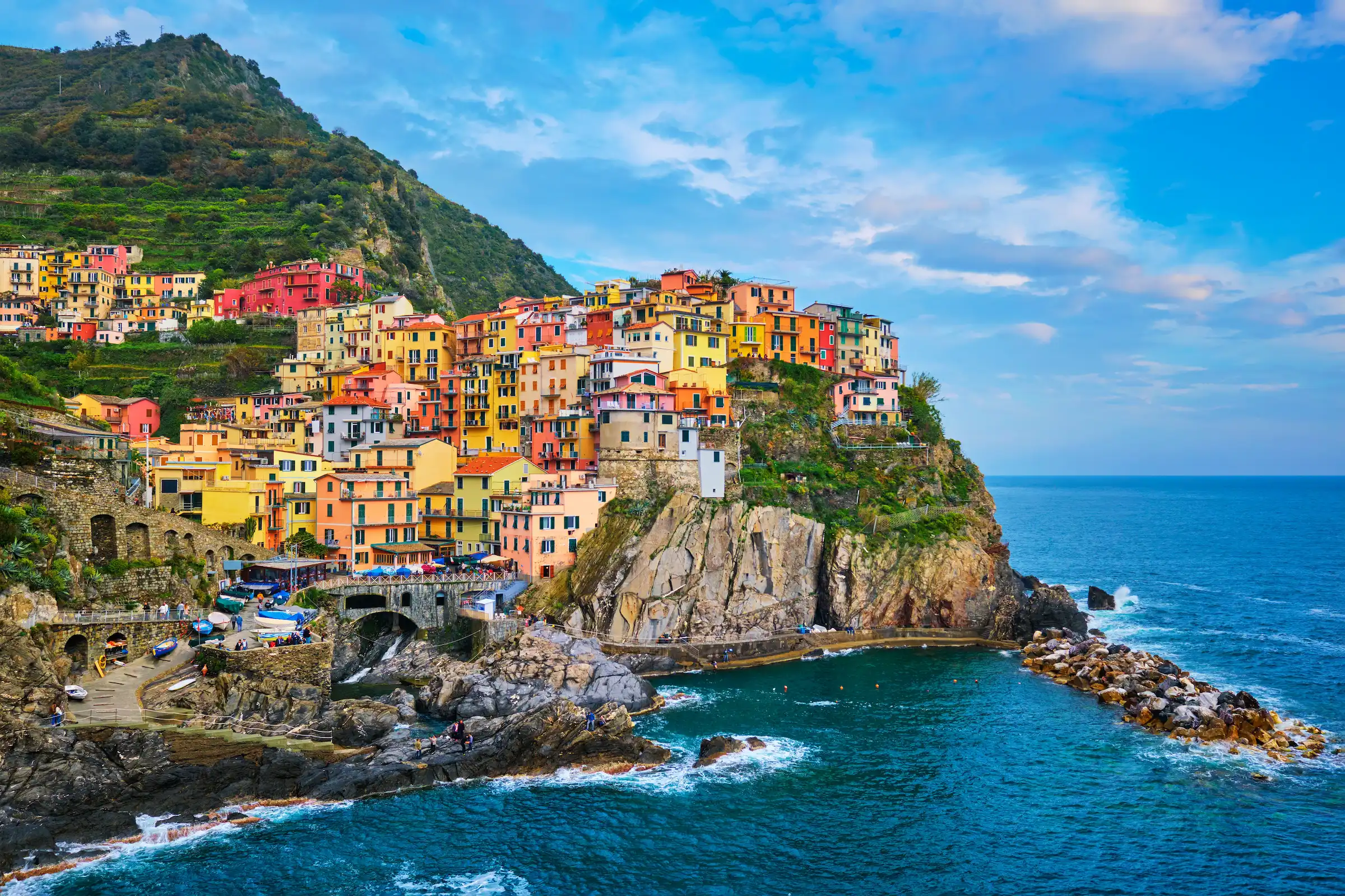 Manarola village at sunset, Cinque Terre, Italy — Eventra Bespoke Mediterranean