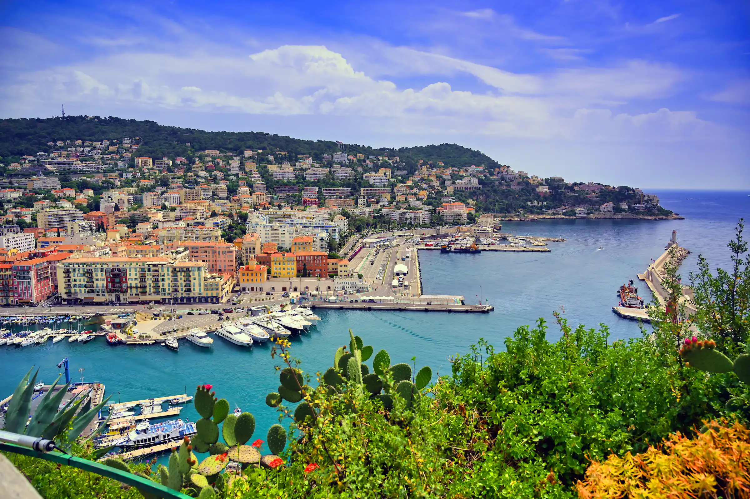 View of the Port of Nice France on the Mediterranean — luxury French Riviera travel with Eventra Bespoke