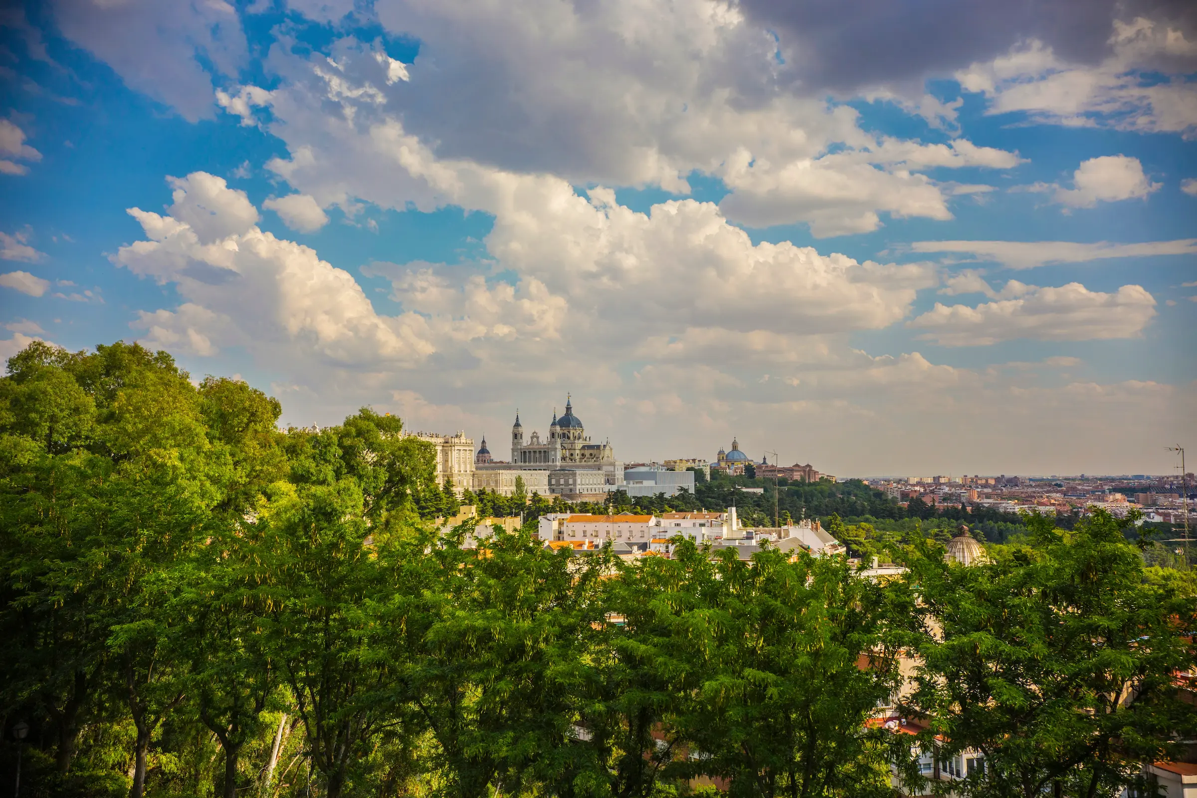 The Royal Palace of Madrid in Spain